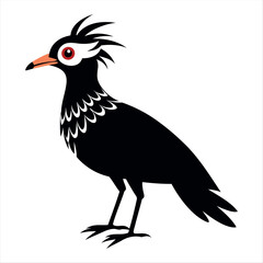 Vector Illustration Silhouette Beautiful Birds collection isolated on a white background