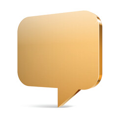 3d gold glossy sign. 3d icon glass and metal. Vector illustration