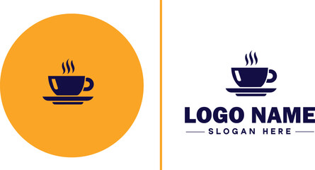 Restaurant icon Eatery Bistro Diner flat logo sign symbol editable vector