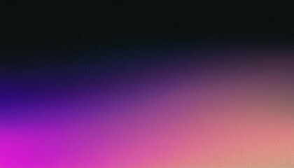 Obraz premium Abstract Dark Purple, Orange, and Black Grainy Gradient Background with Glowing Pink and Magenta Highlights, Vibrant and Modern Design Element