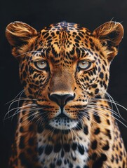 Obraz premium Close-up of a Leopard's Face