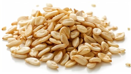 Close-up of Organic White Sesame seeds (Sesamum indicum) or white Til with shell in white ceramic bowl with the gradient background of White Sesame seeds. Close-up of Organic White Sesame seed
