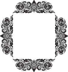 Ornament silhouette vector art illustration. floral vine, border, Corner Black Elements Vector design.