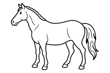 Horse line art illustration Design Concepts