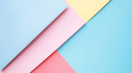 Pastel toned paper with copy space minimal fashion style flat lay view