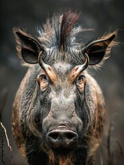 Fototapeta premium Close-up of an African Warthog