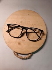 glasses on a table