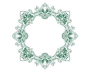 Baroque engraved. Victorian floral ornamental borders, vintage decorative frame elements. Vector illustration royal set for wedding invitation and greeting cards, ornaments romantic invitations