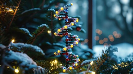 Jingle bell DNA model as Christmas decoration