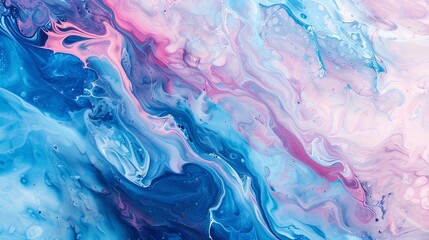 Sfondo dai colori acrilici chiari, effetto liquido e fluttante. Pittura liquida astratta