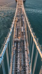 Builders Tightening Bolts on Bridge: Precision and Skill in Structural Engineering Design