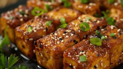 Fresh sesame buns on white background
