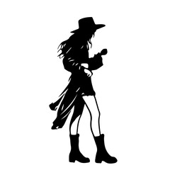 Stylish Women Silhouettes in Modern and Classic Outfits