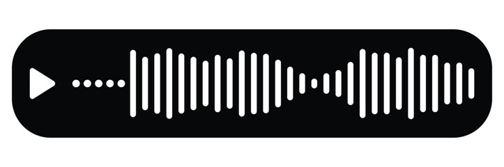 audio voice message . sound waves. audio track waveform. sound waves icon vector.