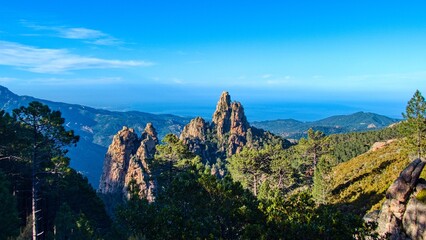 hiking GR20 trail corsica france