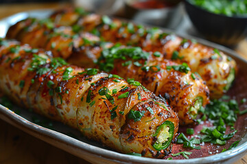 Jalapeno Poppers on Wooden Surface