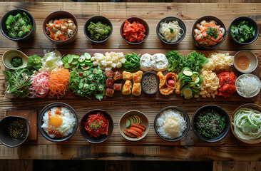 Food Table Overhead View