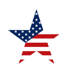 Fototapeta premium USA star icon