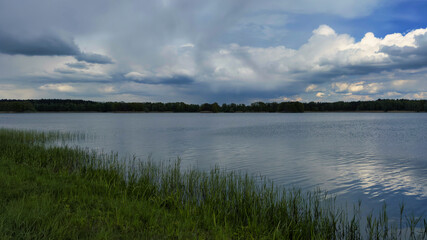 clouds over the lake