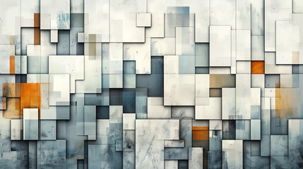 Collage of fragmented urban elements, abstract design, disjointed harmony