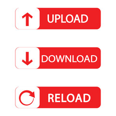 Upload, Download, Reload Icon, use recommended ui,ux