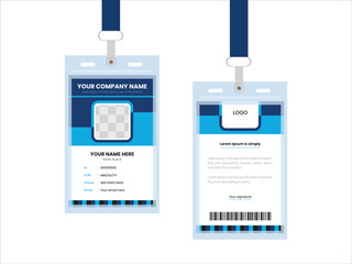  Simple and  Clean id Card Layout.  Corporate id card Card  Template