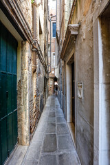 Ruelles étroites à Venise en Italie