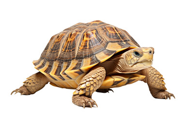 Obraz premium Detailed close-up of a tortoise with intricate shell patterns, ideal for reptile and nature-themed projects.