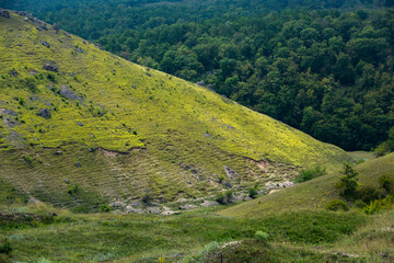 Obraz premium landscape and beautiful green nature in the Republic of Moldova, a small friendly country in Eastern Europe.