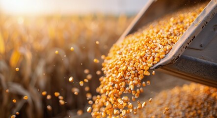 Wheat Harvest in Golden Sunlight