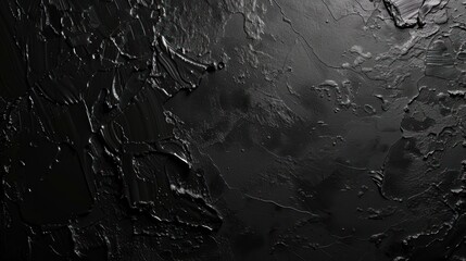Fototapeta premium Abstract black paint texture background.