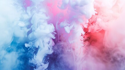 Fototapeta premium Pastel smoke swirls in soft color gradient