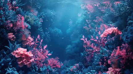 Fototapeta premium marine biodiversity, underwater scenery, conservation focus