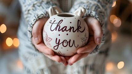 christmas decoration, thank you