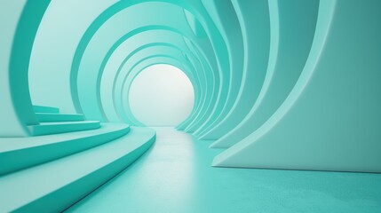 Fototapeta premium A sleek and minimalist image with a blue hue and a central symbol idea, offering generous copy space for customization.