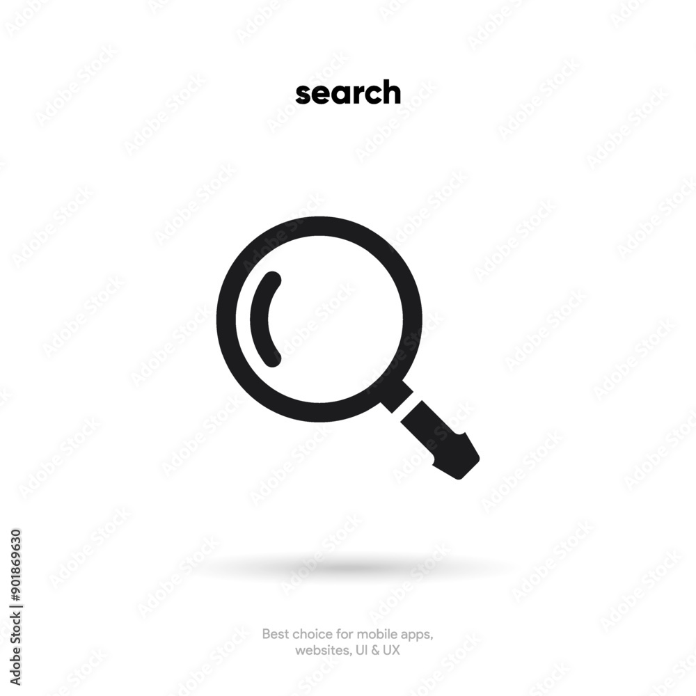 Fototapete Search Bar with suggestions for UI UX design and web site. Search Address and navigation bar icon. Collection of search form templates for websites. Search engine web browser window template.