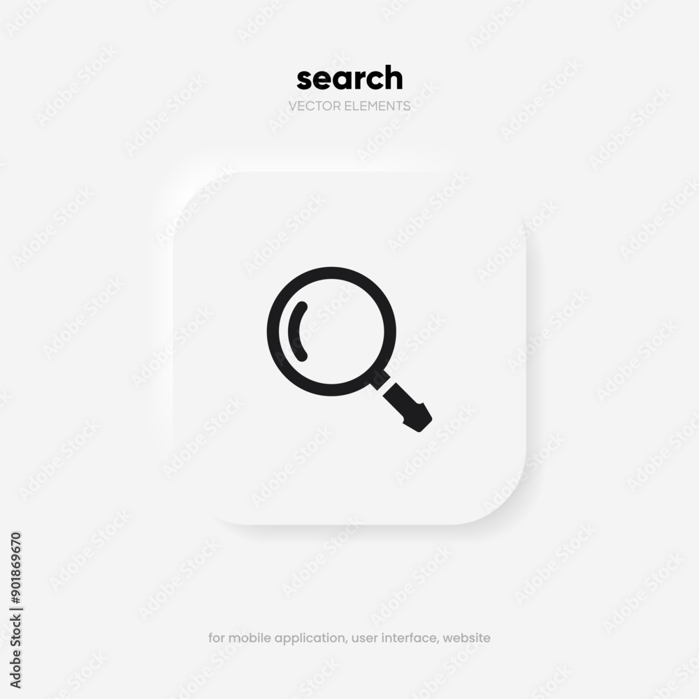 Fototapete Search Bar with suggestions for UI UX design and web site. Search Address and navigation bar icon. Collection of search form templates for websites. Search engine web browser window template.