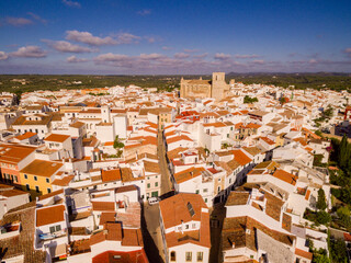 aerial view of the town, Alaior, Menorca, balearic islands, spain