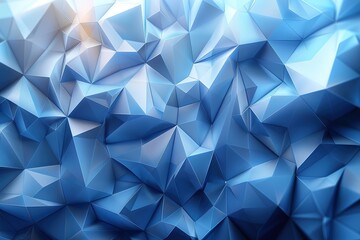 Fototapeta premium A blue background with a lot of triangles