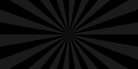 	
Vector black and gray sun rays and sunburst backdrop background. Modern seamless retro vintage burst sunrise sunbeam element spiral striped illustration sunray template wallpaper design.