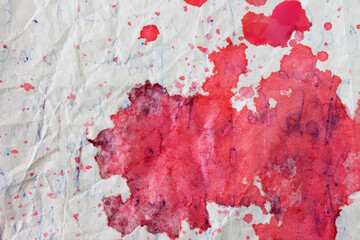Blood drops on old  paper © vittoria