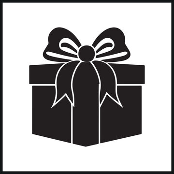 recommend clip art: gift box vector. Christmas present , birthday present silhouette