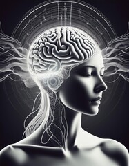 Obraz premium a photo of how sound waves and vibrations can help heal your brain and body trauma