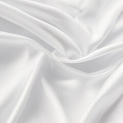 Obraz premium Gorgeous background texture of white cotton silk fabric 