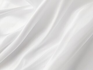 Fototapeta premium Gorgeous background texture of white cotton silk fabric 