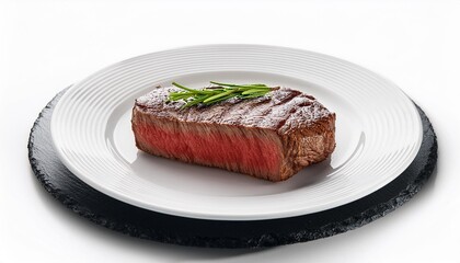 Realistic juicy steak illustration, ai generated