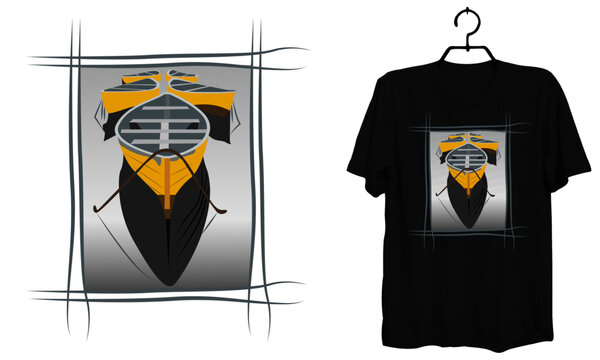 Boat T-Shirt Design. Boat life t-shirt design template.