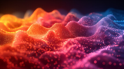 A detailed visualization of the electromagnetic spectrum, highlighting different wavelengths and frequencies with vibrant colors and scientific labels.