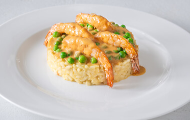 RIsotto with shrimps