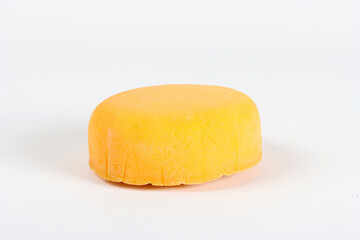 hard cheese isolated on white 